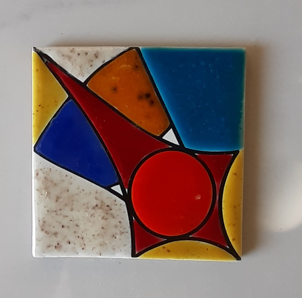 Azulejo Cerámico Brasileño - Tropical A4- juego de 4