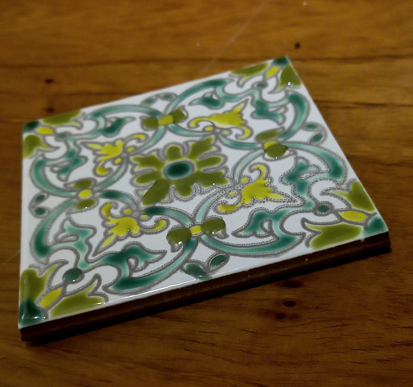Azulejo pintado a mano 2502 (caja con 10)