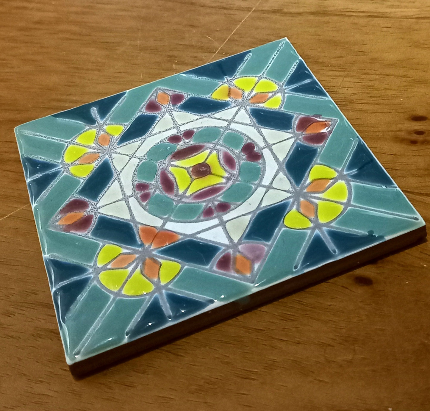 Azulejo pintado a mano 2512 (caja con 10)
