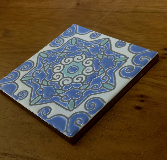 Azulejo pintado à mão 2505 (caixa com 10)