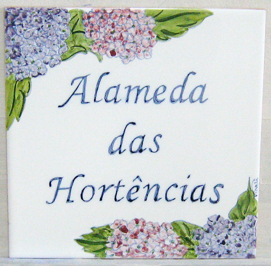 Placa de señalización de cerámica personalizable
