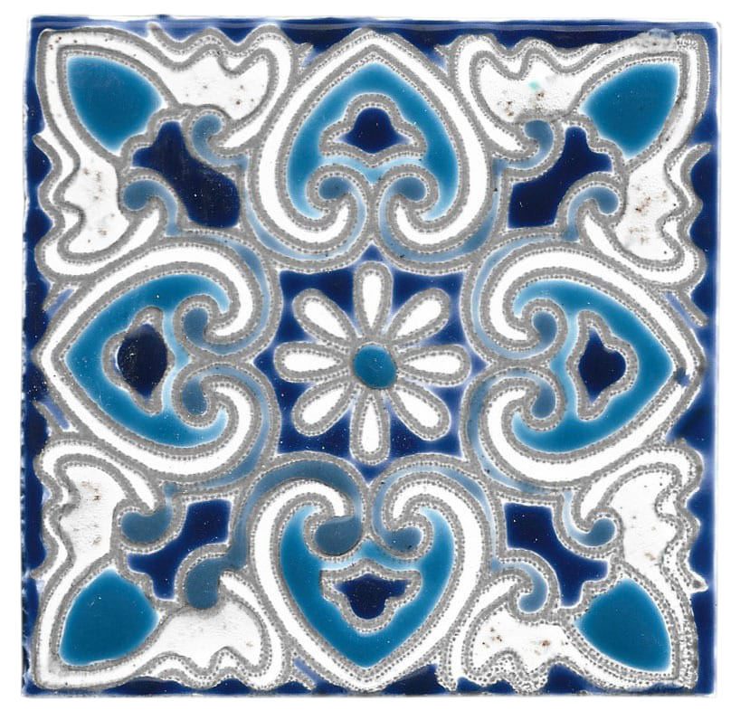 Azulejo pintado a mano 2509 (caja con 10)