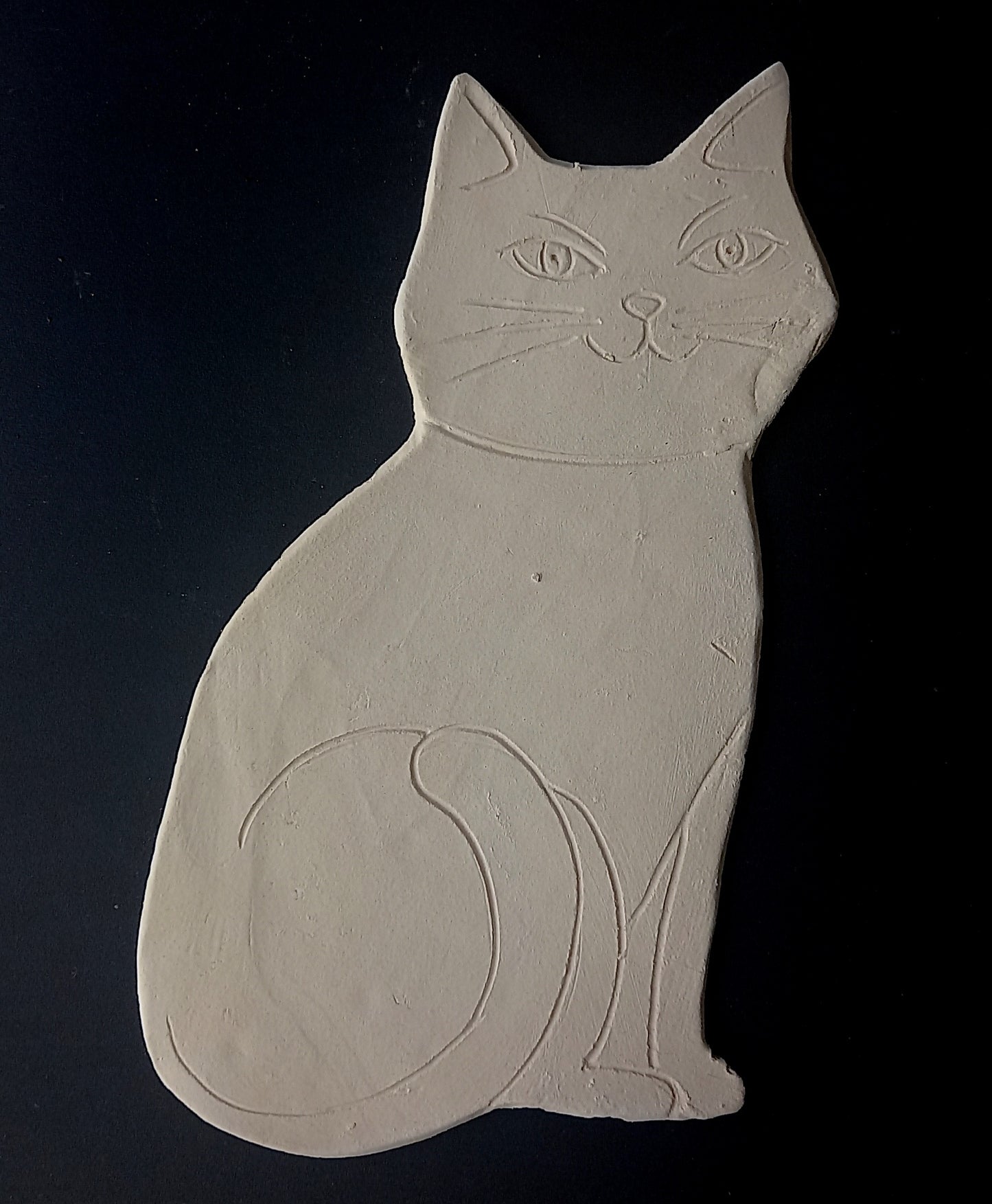 Ceramic Cat (biscuit)  n.2  For Painting