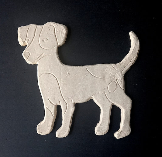 Ceramic Dog  Beagle (biscuit) For Painting