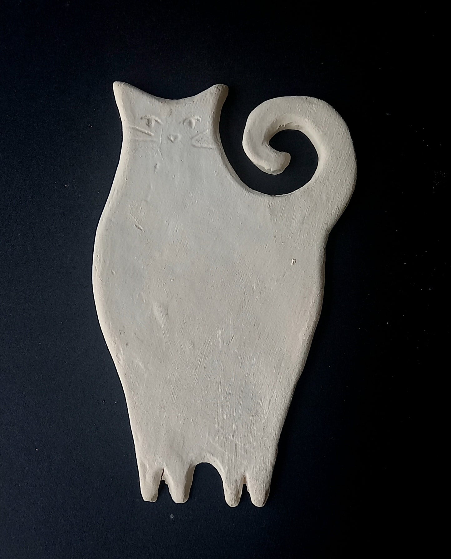 Ceramic Cat (biscuit)  n.1  For Painting