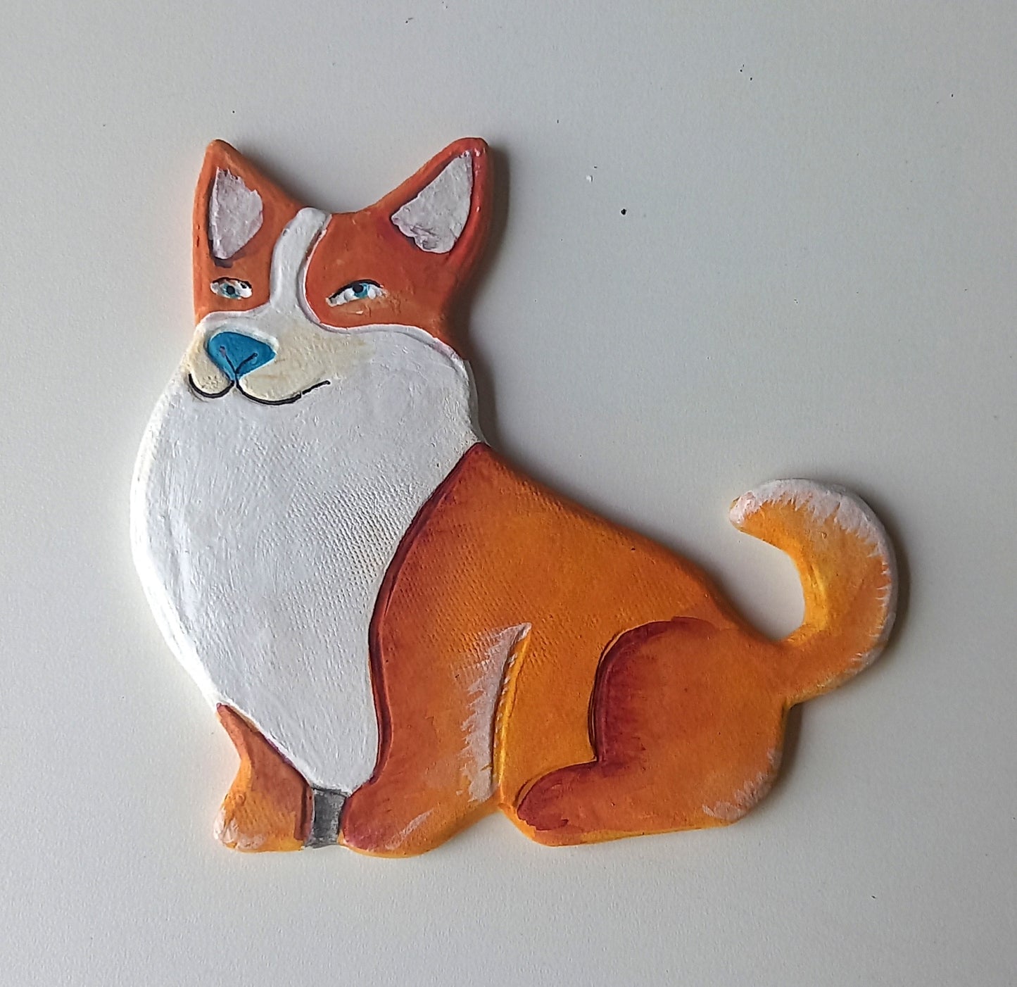 Ceramic Dog Corgi (biscuit) For Painting