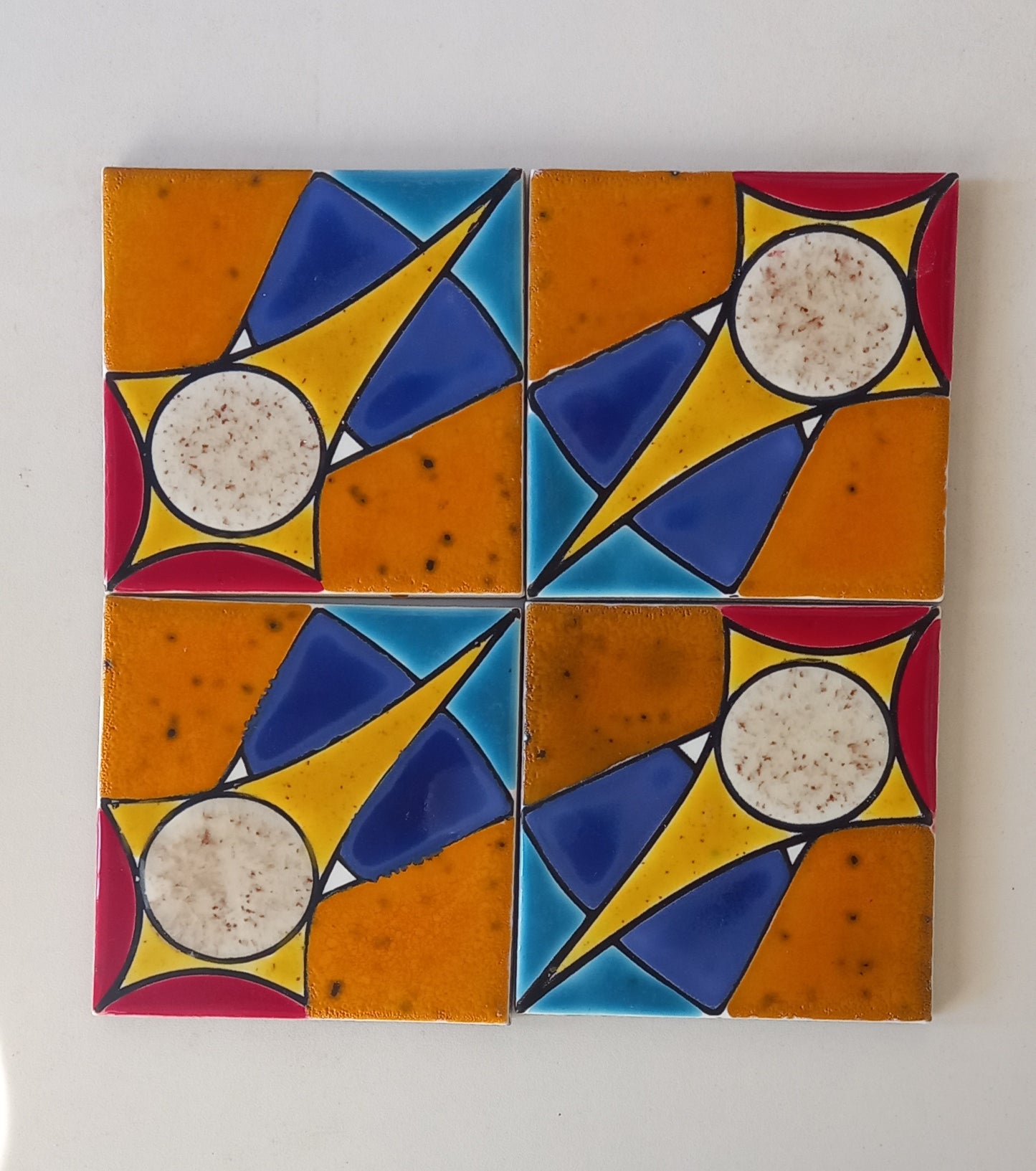 Brazilian Ceramic Tile - Tropical A1 - set of 4