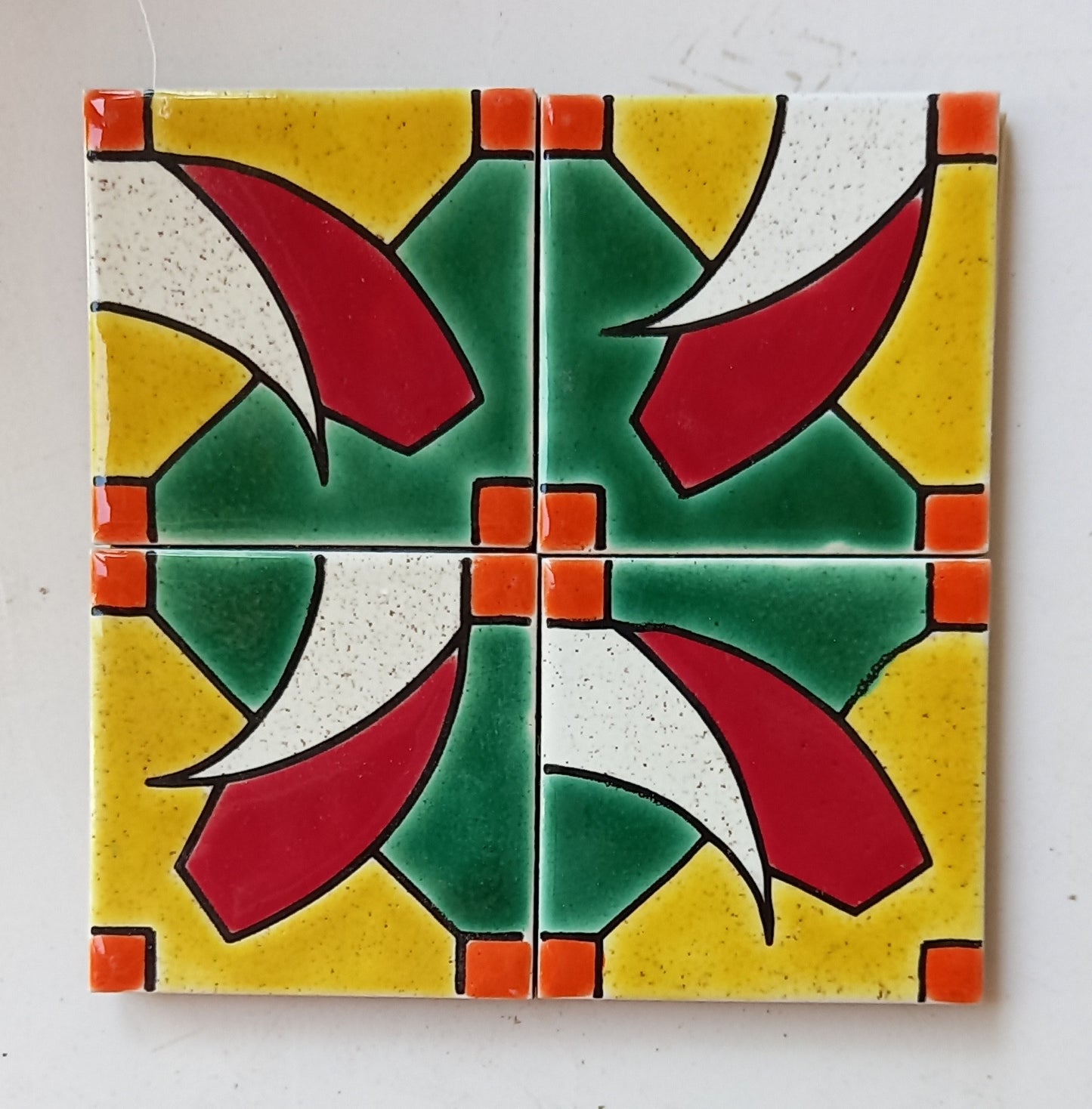 Azulejo Brasileiro - Tropical C1 - conjunto de 4