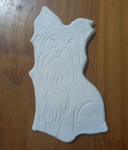 Ceramic Dog  Yorkshire (biscuit) For Painting