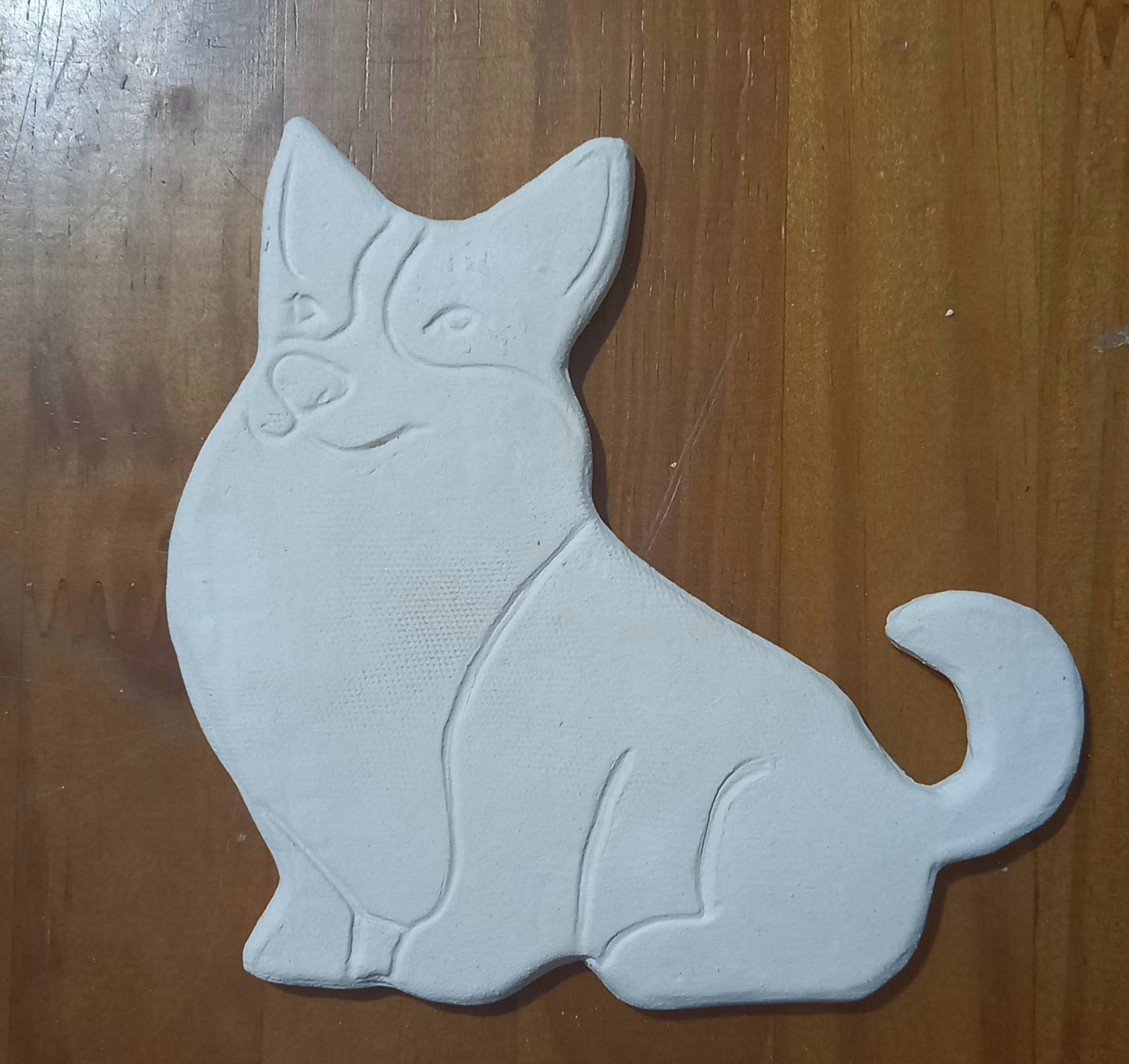 Ceramic Dog Corgi (biscuit) For Painting