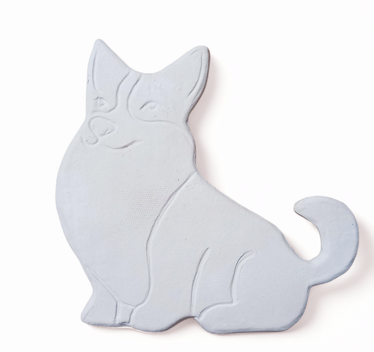 Ceramic Dog Corgi (biscuit) For Painting