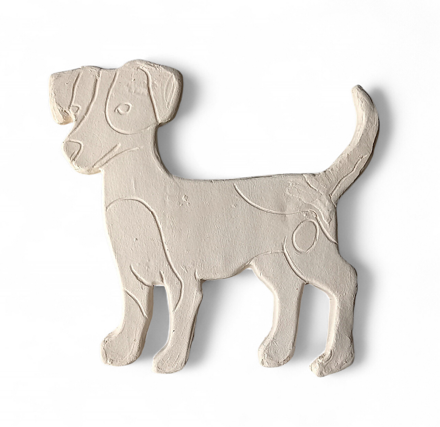 Perro Beagle de cerámica (bizcocho) para pintar