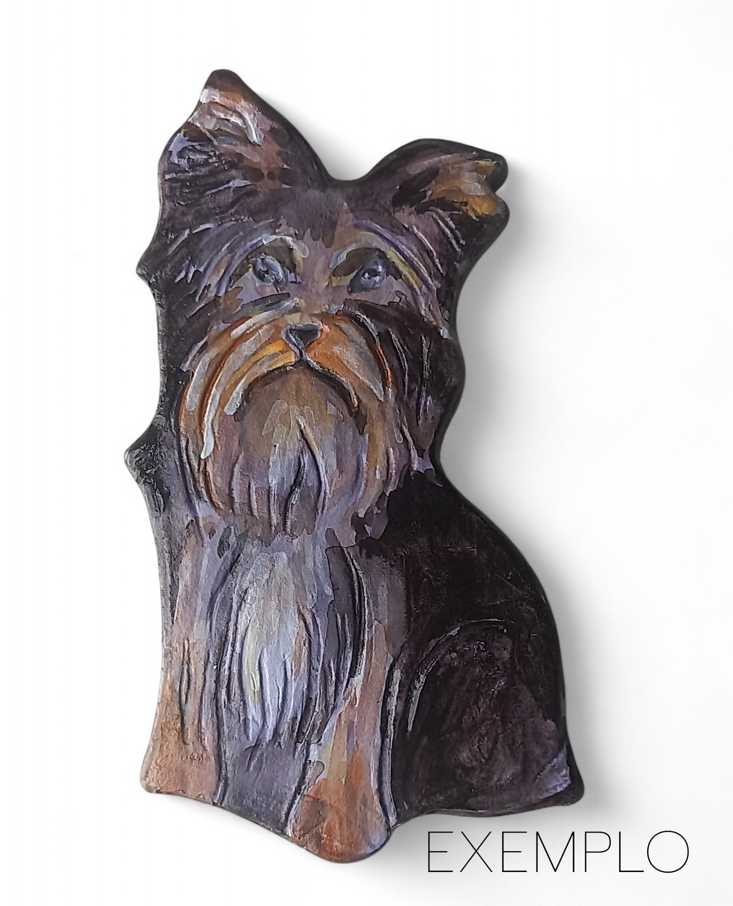 Perro Yorkshire de cerámica (bizcocho) para pintar