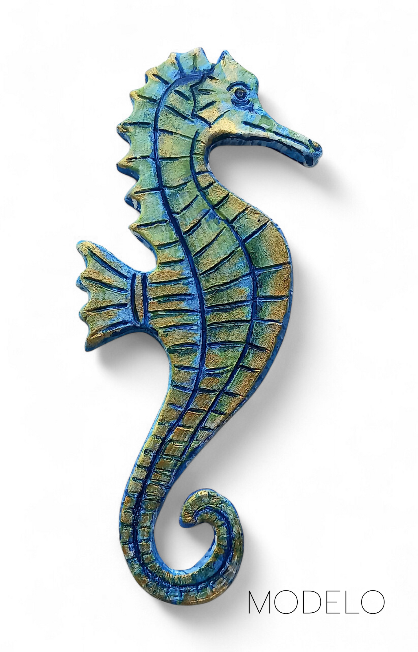 Bizcocho de cerámica de caballito de mar (para pintar)