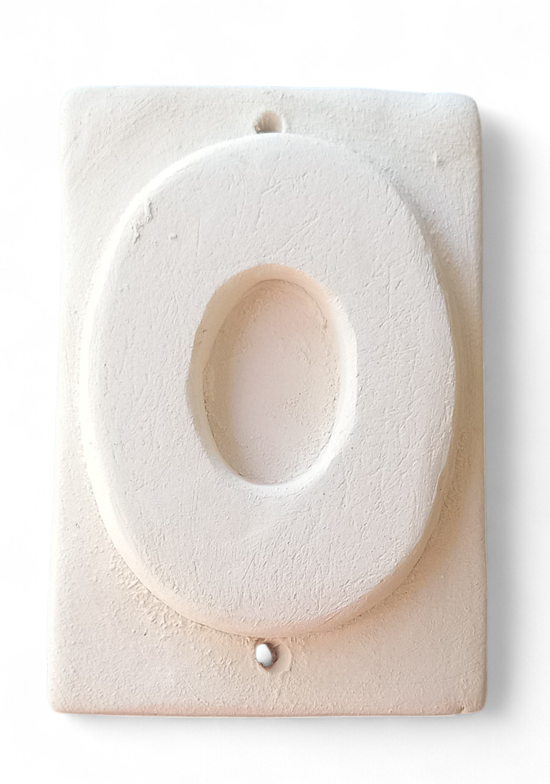 Number for House N.0 (biscuit for painting) 3 items