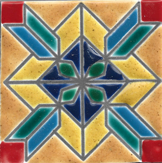 Tile handpainted 2510 ( box with 10)
