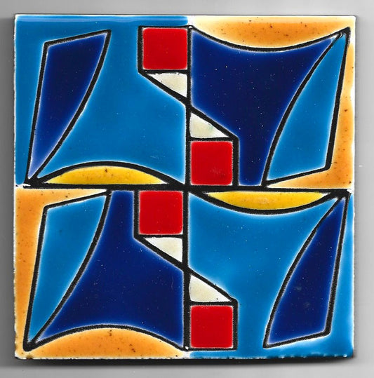 Tile handpainted 2507 ( box with 10)