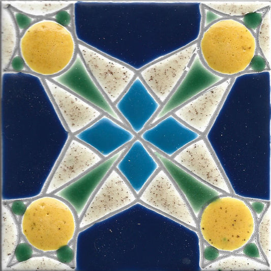 Tile handpainted 2508 ( box with 10)