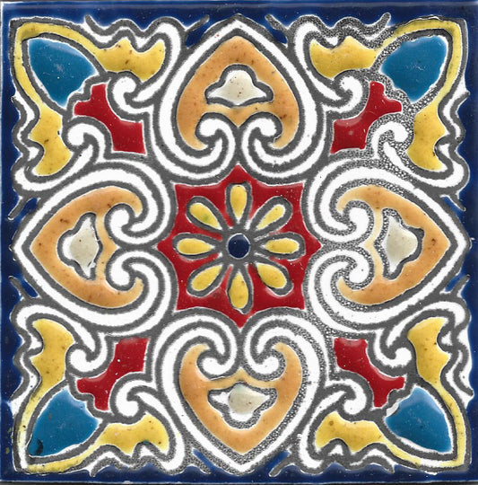 Tile handpainted 2511 (box with 10)