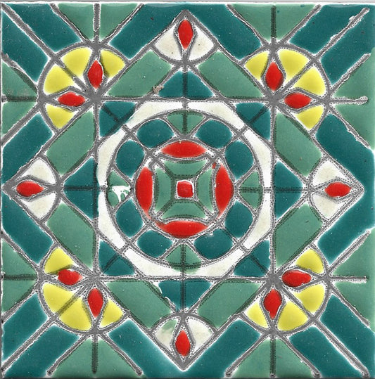 Tile Handpainted 2512 ( box with 10)