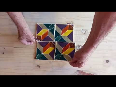 Art tiles  "Apparent Disorder" F