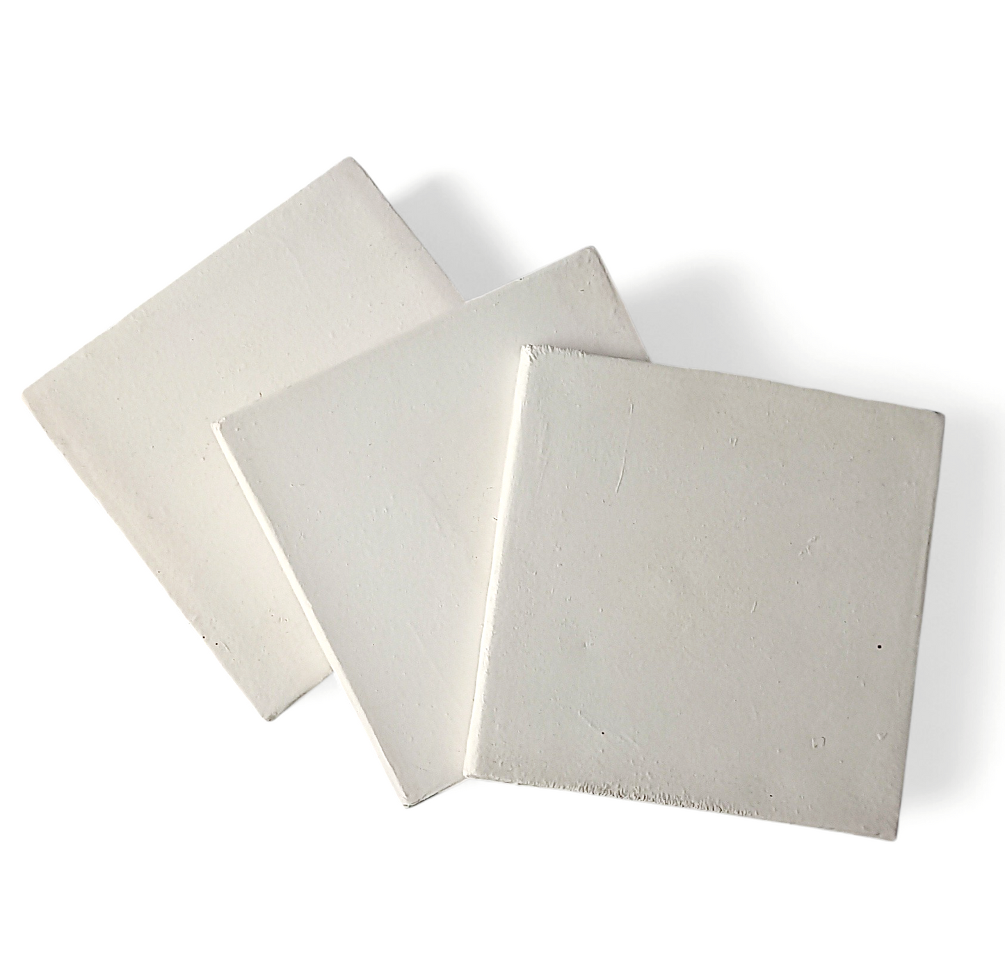 20 ceramic tiles 11x11cm without glaze (biscuit)